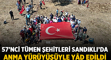 57’nci Tümen Şehitleri Sandıklı’da Anma Yürüyüşüyle Yâd Edildi