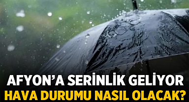 Afyon’a Serinlik Geliyor: Hafta Sonu Kuvvetli Sağanak Bekleniyor!