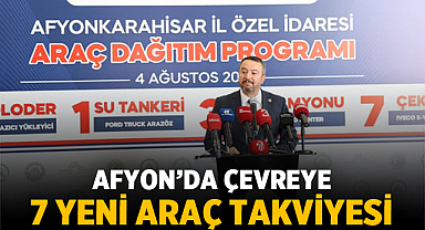 Afyon’da Çevreye 7 Yeni Araç Takviyesi