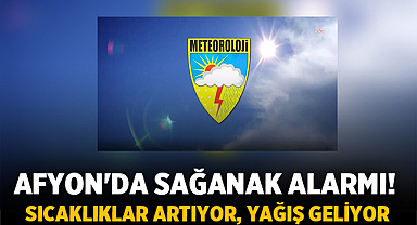 Afyon'da Sağanak Alarmı! Sıcaklıklar Artıyor, Yağış Geliyor