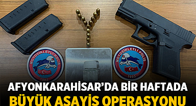 Afyonkarahisar’da Bir Haftada Büyük Asayiş Operasyonu: 17 Aranan Şahıs Yakalandı