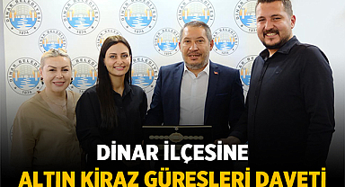 Afyonkarahisar’ın Dinar İlçesine 34. Altın Kiraz Güreşleri Daveti