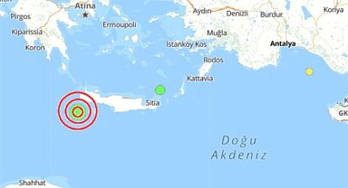 Akdeniz'de 4.5 Büyüklüğünde Deprem