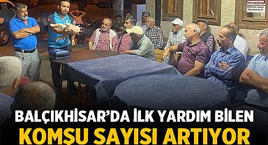 Balçıkhisar’da İlk Yardım Bilen Komşu Sayısı Artıyor
