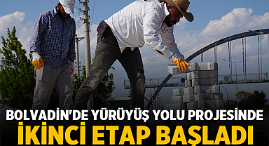 Bolvadin'de Yürüyüş Yolu Projesinde İkinci Etap Başladı