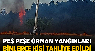 Çanakkale, Edirne, Manisa ve Hatay’da Peş Peşe Orman Yangınları: Binlerce Kişi Tahliye Edildi