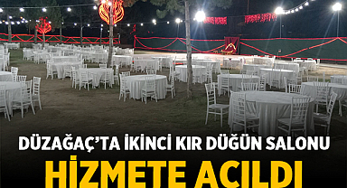 Düzağaç'ta İkinci Kır Düğün Salonu Hizmete Açıldı