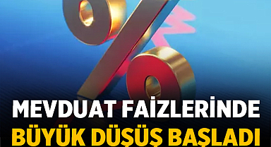 Merkez Bankası Hamlesiyle Mevduat Faizlerinde Büyük Düşüş Başladı