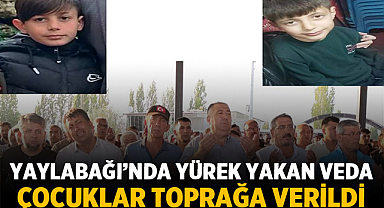Yaylabağı’nda Yürek Yakan Veda: Gölette Boğulan 2 Çocuk Toprağa Verildi