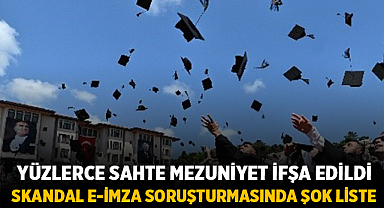 Yüzlerce Sahte Mezuniyet İfşa Edildi: Skandal E-İmza Soruşturmasında Şok Liste