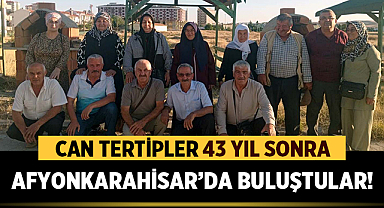 43 Yıl Sonra Askerlik Arkadaşları Afyonkarahisar’da Yeniden Buluştu