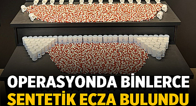 Afyonkarahisar'da Operasyonda Binlerce Sentetik Ecza Bulundu