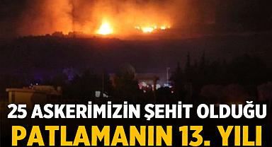 Afyonkarahisar’da 25 Askerimizin Şehit Olduğu Patlamanın 13. Yılı