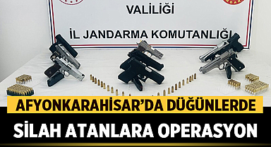 Afyonkarahisar’da Düğünlerde Silah Atanlara Operasyon: 8 Şüpheli Gözaltında
