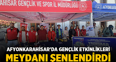 Afyonkarahisar’da Gençlik Etkinlikleri Meydanı Şenlendirdi