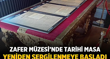 Afyonkarahisar Zafer Müzesi’nde Tarihi Masa Yeniden Sergilenmeye Başladı