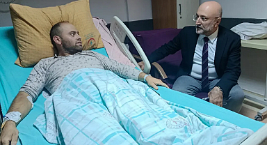 AK Parti İl Başkanı Turgay Şahin’den Hastane Ziyareti