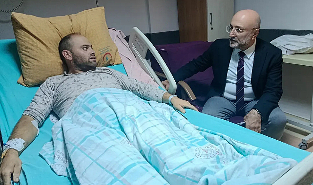 AK Parti İl Başkanı Turgay Şahin’den Hastane Ziyareti