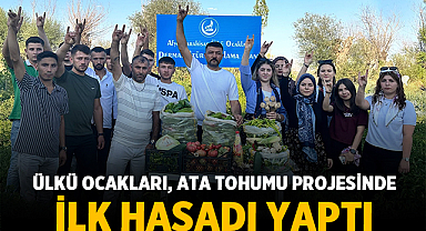 Ülkü Ocakları, Ata Tohumu Projesinde İlk Hasadı Yaptı