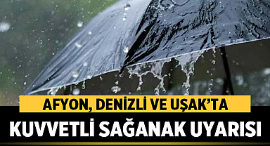Afyon, Denizli ve Uşak’ta Kuvvetli Sağanak Uyarısı: Meteoroloji’den Kritik Açıklama