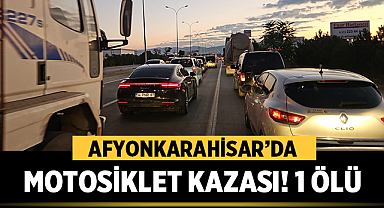Afyonkarahisar’da Motosiklet Kazası: Sürücü Hayatını Kaybetti, Yol Trafiğe Kapandı