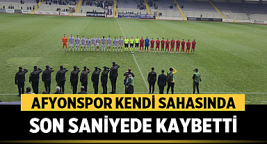 Afyonspor, Denizli İdmanyurdu Karşısında Son Saniyelerde Kaybetti