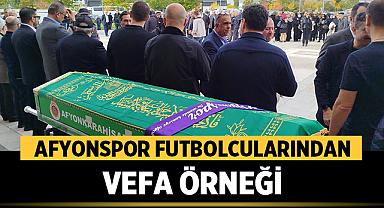 Afyonsporlu Futbolculardan İş İnsanı Sami Özer’e Vefa
