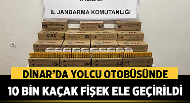 Dinar’da Yolcu Otobüsünde 10 Bin Kaçak Fişek Ele Geçirildi