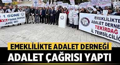 Emeklilikte Adalet Derneği Zafer Meydanı’nda Adalet Çağrısı Yaptı