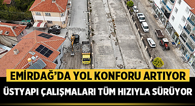 Emirdağ’da Yol Konforu Artıyor: Üstyapı Çalışmaları Tüm Hızıyla Sürüyor