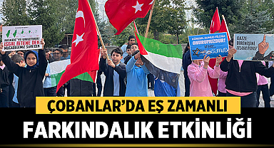 Gülmek, Filistinli Çocukların da Hakkı: Çobanlar’da Eş Zamanlı Farkındalık Etkinliği