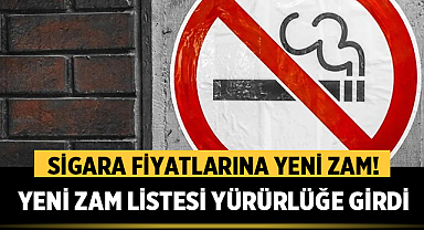 Sigara İçenlere Kötü Haber! Yeni Zam Listesi Yürürlüğe Girdi