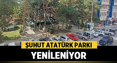 Şuhut Atatürk Parkı Yenileniyor