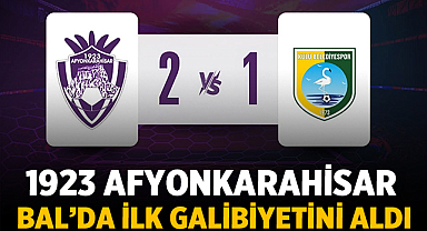 1923 Afyonkarahisarspor BAL’da İlk Galibiyetini Aldı