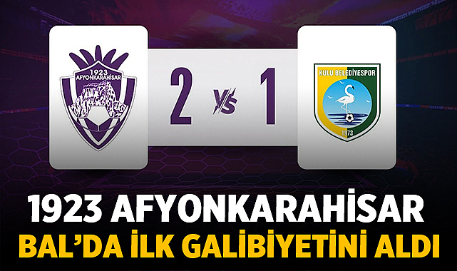 1923 Afyonkarahisarspor BAL’da İlk Galibiyetini Aldı