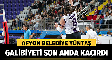 Afyon Belediye Yüntaş, Beş Setlik Mücadelede Galibiyeti Son Anda Kaçırdı