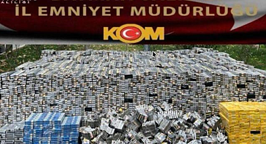 Batman'da Traktör Tankerinde 44 Bin 900 Paket Kaçak Sigara Ele Geçirildi