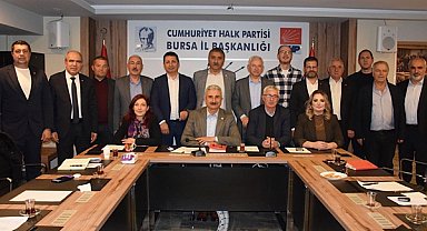 CHP Bursa İl Başkanı Yeşiltaş, ilçe başkanlarıyla bir araya geldi