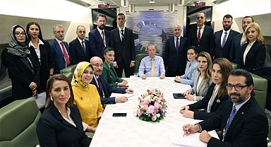 Cumhurbaşkanı Erdoğan, Azerbaycan dönüşünde değerlendirmelerde bulundu