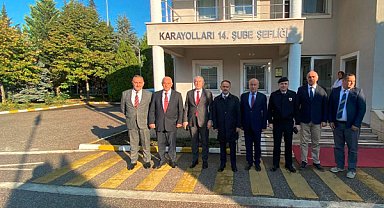 Kocaeli Valisi Aktaş, Karayolları 14. Şube Şefliğini ziyaret etti