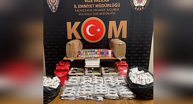 Rize'de kaçakçılık operasyonu