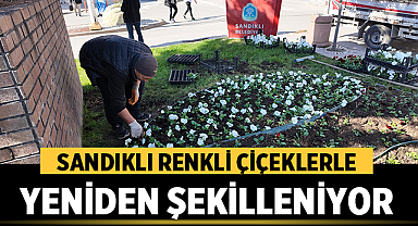 Sandıklı’da Kış Hazırlığı: İlçe Renkli Çiçeklerle Yeniden Şekilleniyor
