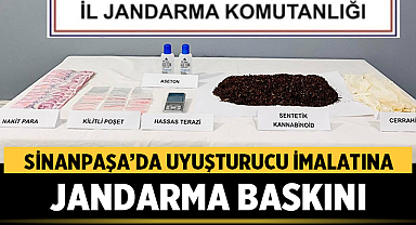 Sinanpaşa’da Uyuşturucu İmalatına Jandarma Baskını