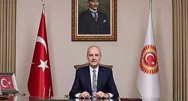 TBMM Başkanı Kurtulmuş, KKTC Cumhurbaşkanı Erhürman ile bir araya geldi