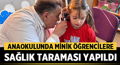 AFSÜ Ekibi Anaokulunda Minik Öğrencilere Sağlık Taraması Yaptı