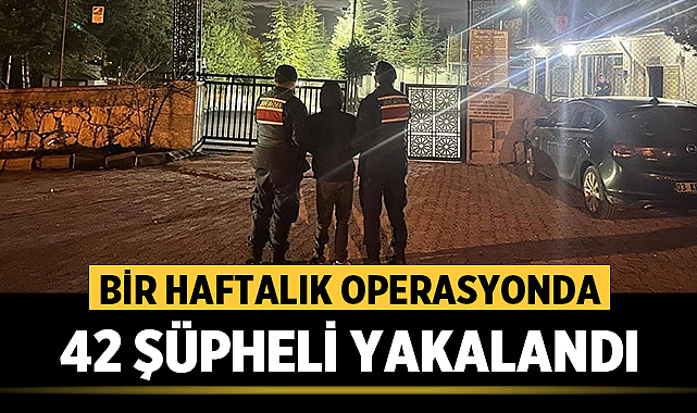 Afyonkarahisar’da Bir Haftalık Operasyonda 42 Şüpheli Yakalandı