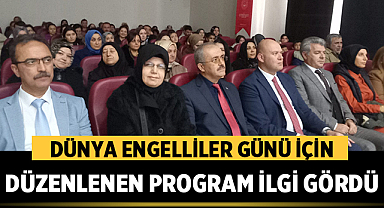 Afyonkarahisar’da Dünya Engelliler Günü İçin Düzenlenen Program İlgi Gördü