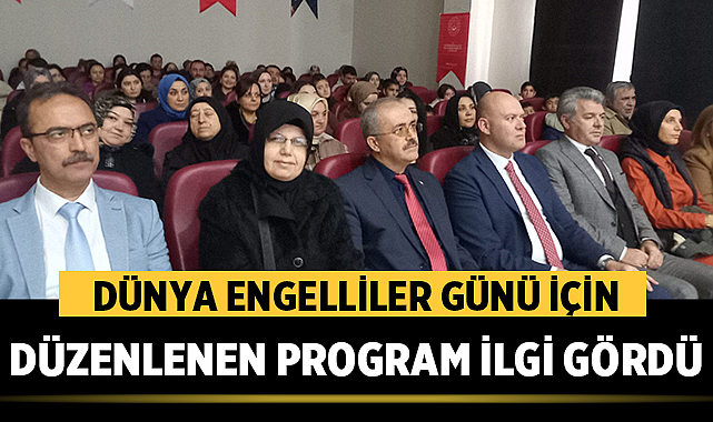 Afyonkarahisar’da Dünya Engelliler Günü İçin Düzenlenen Program İlgi Gördü
