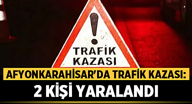 Afyonkarahisar’da Otomobil Refüje Girdi: 2 Yaralı Var