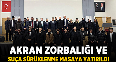 Akran Zorbalığı ve Suça Sürüklenme Masaya Yatırıldı